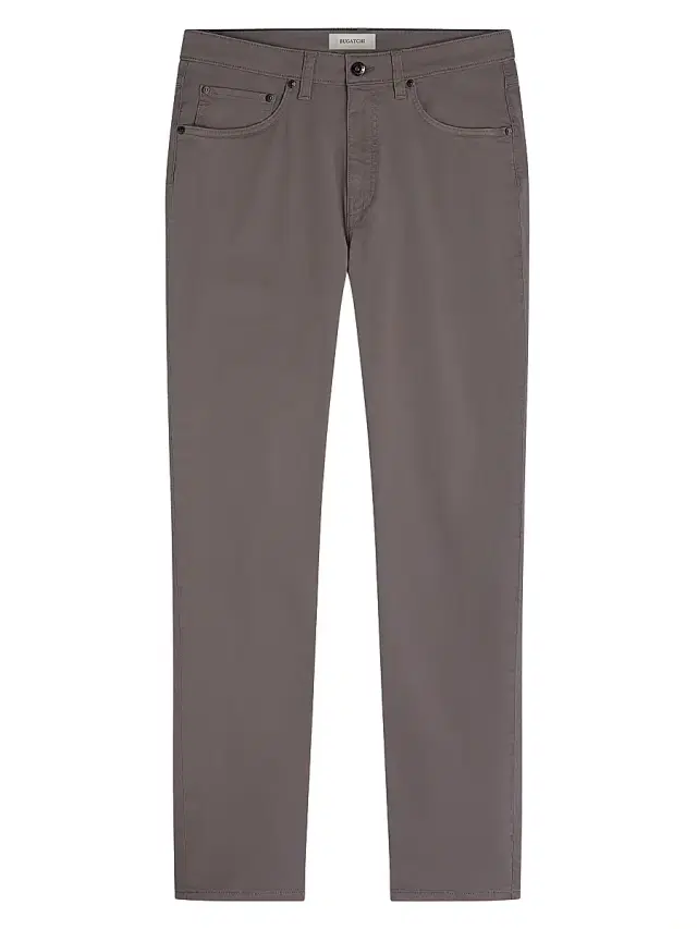 Bugatchi Men's Stretch-Cotton Straight-Leg Jeans - Walnut