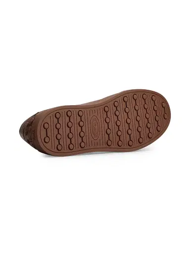 Tod's Men's Leather Low-Top Sneakers - Dark Brown | Thumbnail 4 Tod's Men's Leather Low-Top Sneakers - Dark Brown | Thumbnail 4