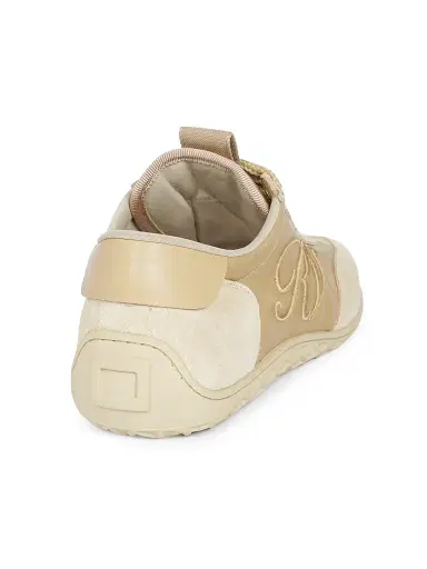 Roger Vivier Women's Viv Suede Mesh Low-Top Sneakers | Thumbnail 3 Roger Vivier Women's Viv Suede Mesh Low-Top Sneakers | Thumbnail 3