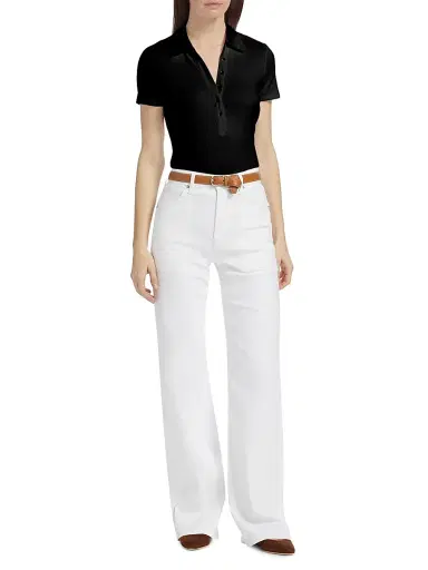 Veronica Beard Women's Kearney Polo T-Shirt | Thumbnail 2 Veronica Beard Women's Kearney Polo T-Shirt | Thumbnail 2