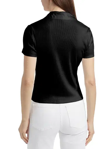 Veronica Beard Women's Kearney Polo T-Shirt | Thumbnail 5 Veronica Beard Women's Kearney Polo T-Shirt | Thumbnail 5
