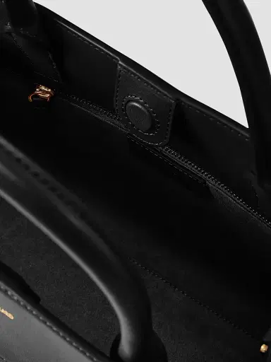 Veronica Beard Women's Dash  Leather Top Handle Bag - Black | Thumbnail 3