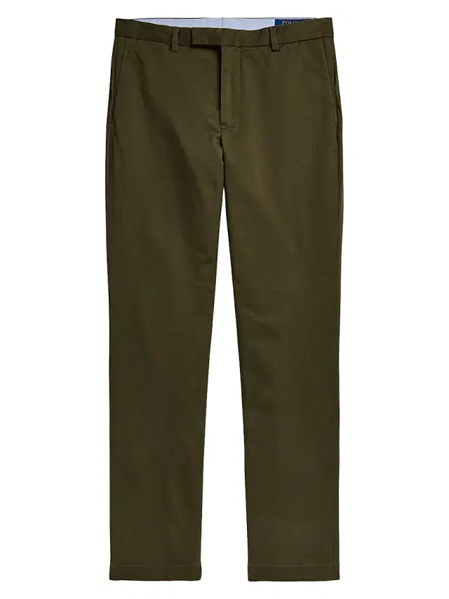 Polo Ralph Lauren Men's Military Stretch-Cotton Mid-Rise Straight-Leg Pants - Canopy Olive