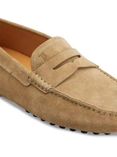 Tod's Men's Mocassino Gommino Suede Driving Loafers - Light Beige - Size 14 | Thumbnail 6 Tod's Men's Mocassino Gommino Suede Driving Loafers - Light Beige - Size 14 | Thumbnail 6