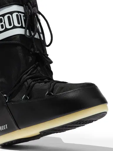 Moon Boot Little Kid's Icon Padded Nylon Boots - Black - Size 10.5 (Child) | Thumbnail 3