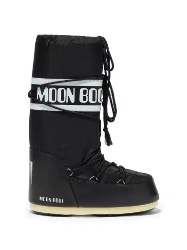 Moon Boot Little Kid's Icon Padded Nylon Boots - Black - Size 10.5 (Child) | Thumbnail 1