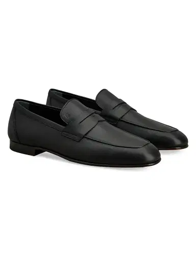 Tod's Men's Leather Penny Loafers - Black | Thumbnail 2