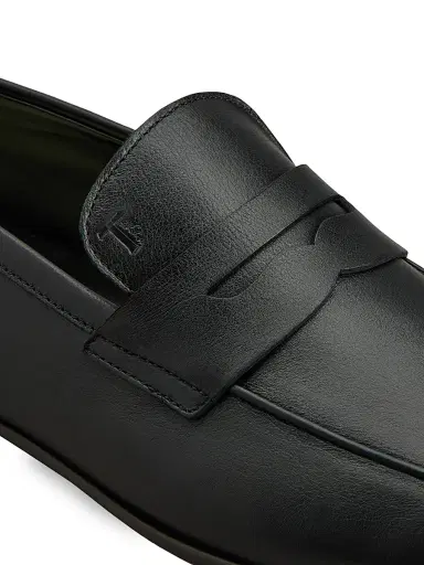 Tod's Men's Leather Penny Loafers - Black | Thumbnail 5