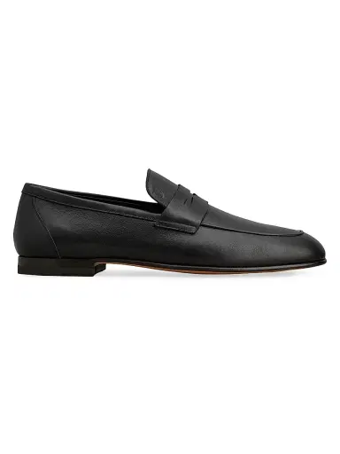 Tod's Men's Leather Penny Loafers - Black | Thumbnail 1