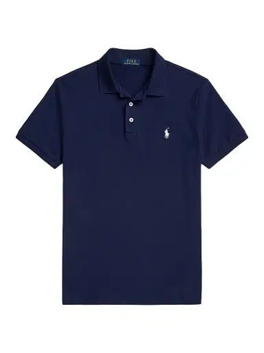 Polo Ralph Lauren Men's Stretch-Cotton Blend Custom Slim-Fit Polo Shirt - Refined Navy - Size XXL | Thumbnail 1