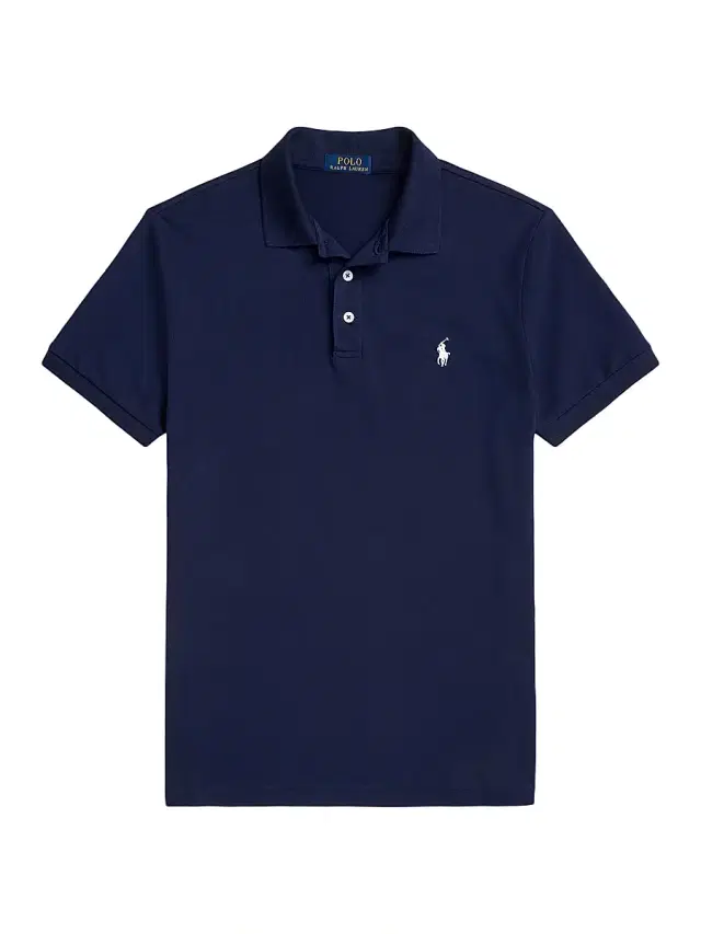 Polo Ralph Lauren Men's Stretch-Cotton Blend Custom Slim-Fit Polo Shirt - Refined Navy
