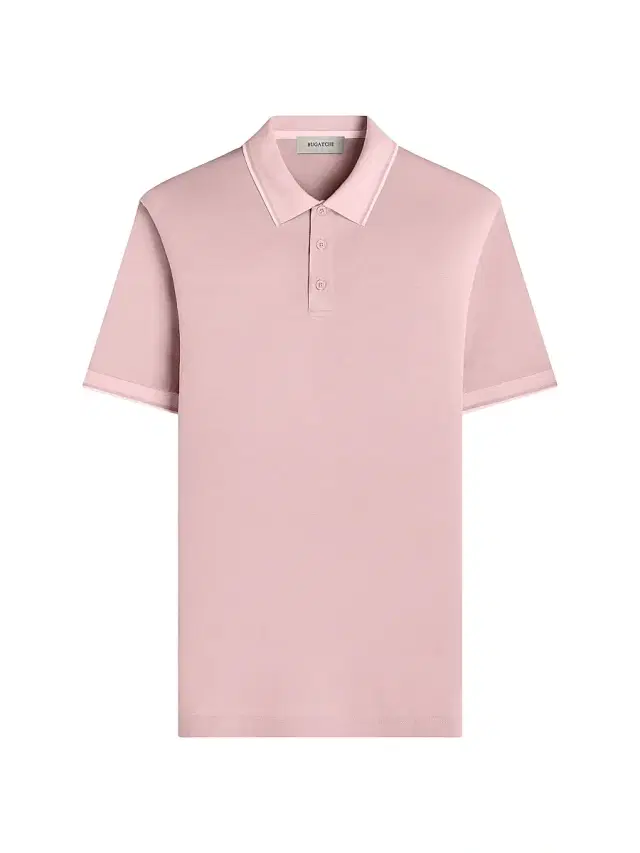 Men's Solid Cotton Polo Shirt - Dusty Pink