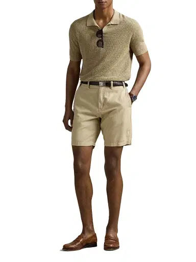 Polo Ralph Lauren Men's 8.5-Inch Classic-Fit Linen-Cotton Shorts - Coastal Beige | Thumbnail 2