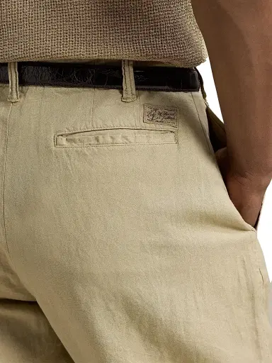 Polo Ralph Lauren Men's 8.5-Inch Classic-Fit Linen-Cotton Shorts - Coastal Beige | Thumbnail 5