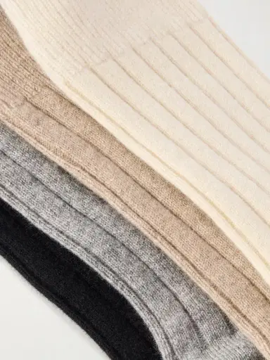 Comme Si The Cashmere Set Of Four Ribbed Cashmere-blend Socks | Thumbnail 2 Comme Si The Cashmere Set Of Four Ribbed Cashmere-blend Socks | Thumbnail 2