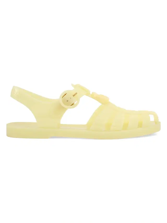 Gucci Women's Cut-Out Jelly Fisherman Sandals - Orange