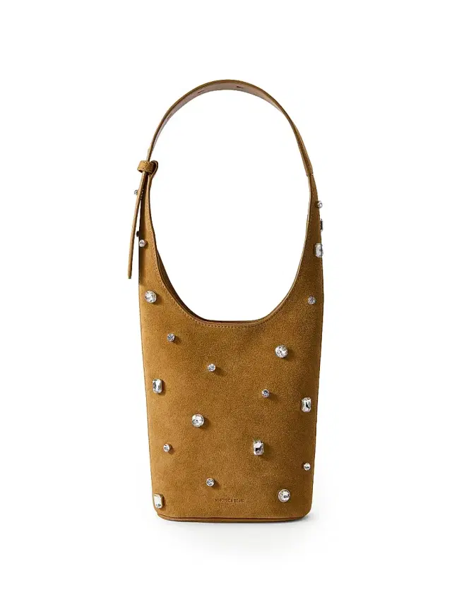 Veronica Beard Women's  Crystal-Embellished Suede Shoulder Bag - Acorn