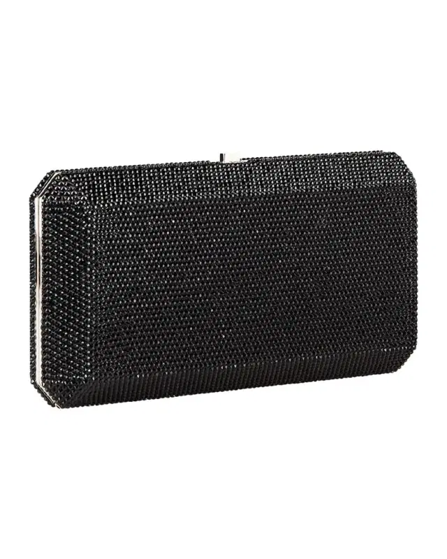 Judith Leiber Couture Slim Rectangle Crystal Clutch Bag