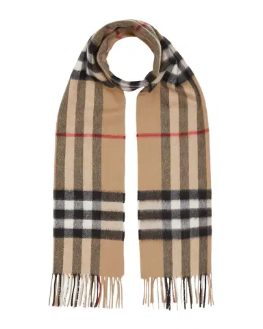 Burberry Men's Giant Check Cashmere Scarf | Thumbnail 1 Burberry Men's Giant Check Cashmere Scarf | Thumbnail 1