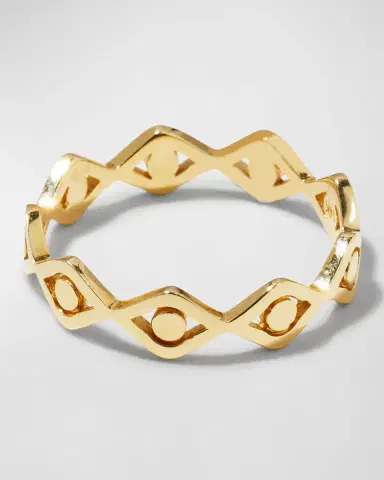 Sydney Evan 14K Evil Eye Link Eternity Ring | Thumbnail 4