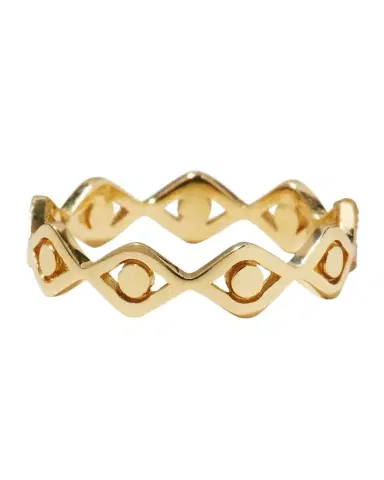 Sydney Evan 14K Evil Eye Link Eternity Ring | Thumbnail 1