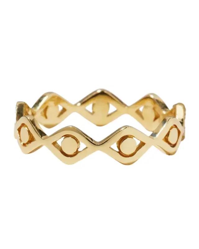 Sydney Evan 14K Evil Eye Link Eternity Ring