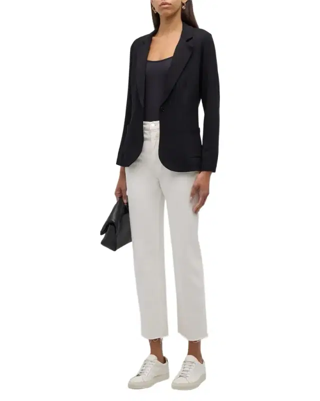 Majestic Filatures French Terry One-Button Blazer