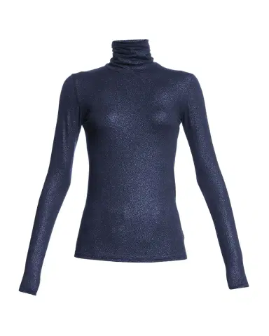 MAJESTIC FILATURES Metallic Long-Sleeve Turtleneck Top | Thumbnail 1