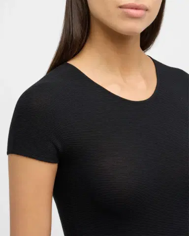 Giorgio Armani Scoop-Neck Short-Sleeve Tee | Thumbnail 5 Giorgio Armani Scoop-Neck Short-Sleeve Tee | Thumbnail 5