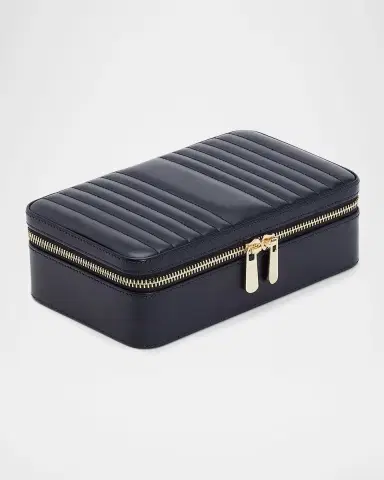 Wolf Maria Rectangle Quilted Zip Jewelry Case | Thumbnail 3 Wolf Maria Rectangle Quilted Zip Jewelry Case | Thumbnail 3
