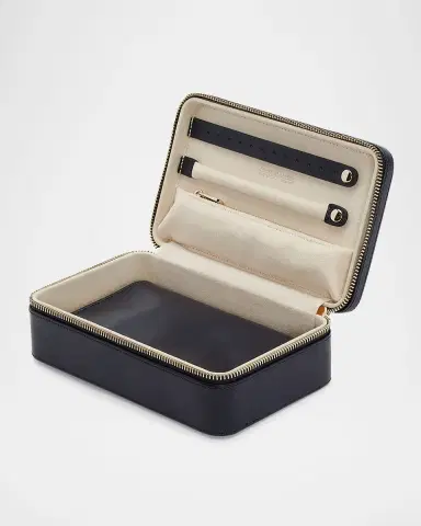 Wolf Maria Rectangle Quilted Zip Jewelry Case | Thumbnail 4 Wolf Maria Rectangle Quilted Zip Jewelry Case | Thumbnail 4