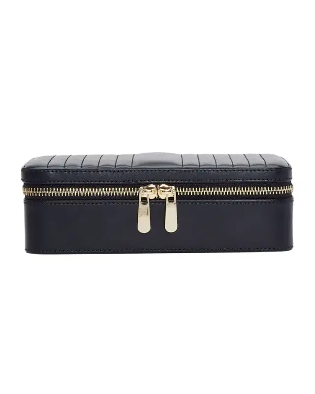WOLF Maria Rectangle Quilted Zip Jewelry Case