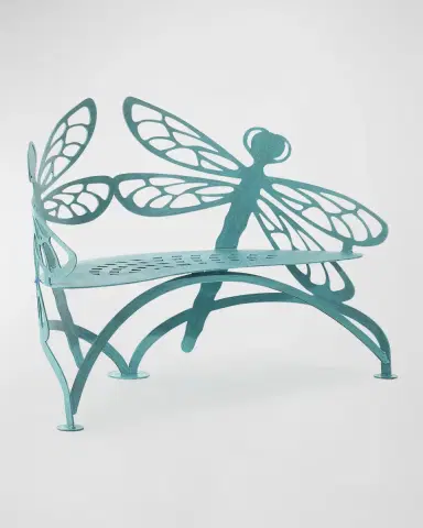 Cricket Forge Dragonfly Outdoor Bench | Thumbnail 2