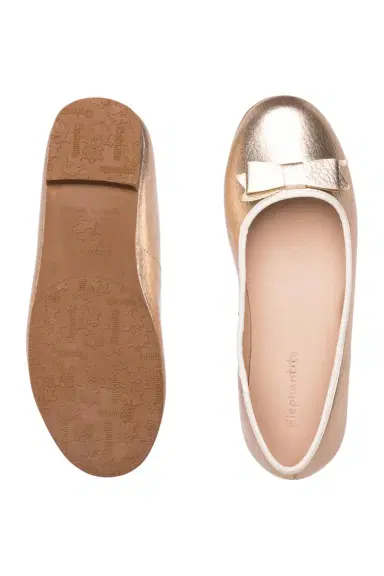 Elephantito Girl's Camille Metallic Leather Flats, Toddler/Kids | Thumbnail 5