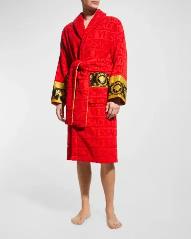 Versace Unisex Barocco Sleeve Robe | Thumbnail 2