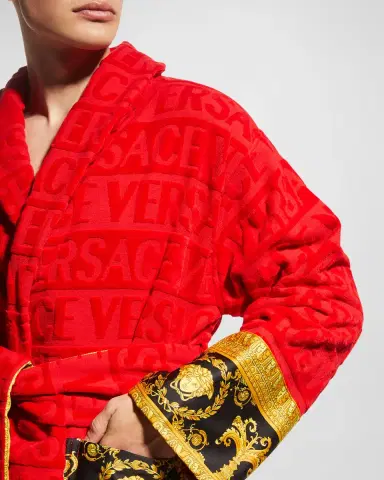Versace Unisex Barocco Sleeve Robe | Thumbnail 5