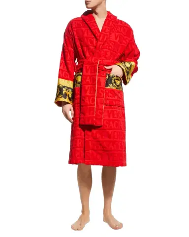 Versace Unisex Barocco Sleeve Robe | Thumbnail 1