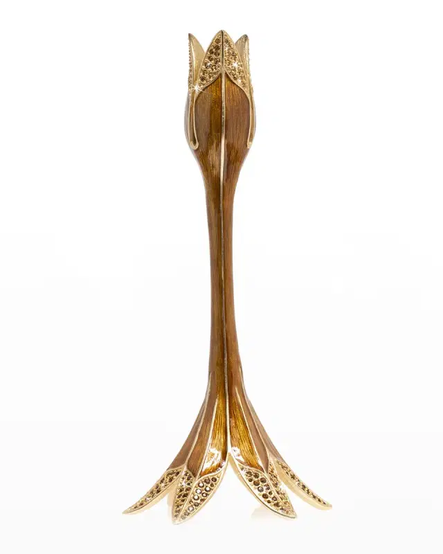 Jay Strongwater Tulip Medium Candlestick Holder