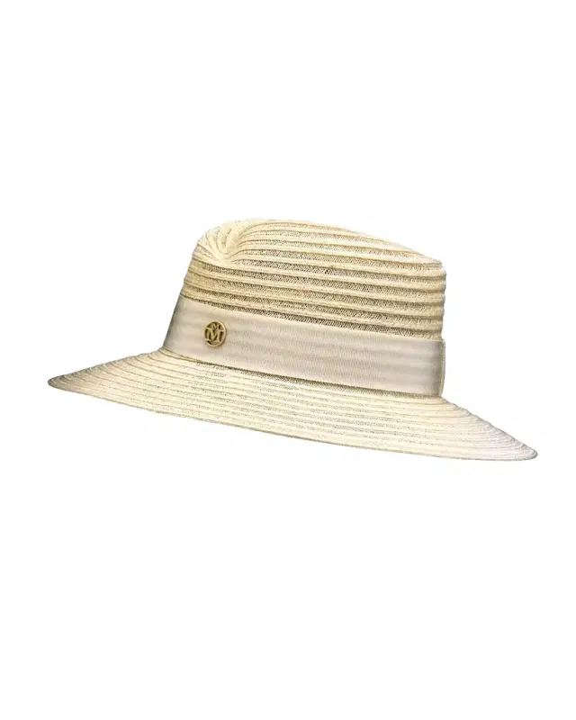 Maison Michel Virginie Straw Fedora Hat