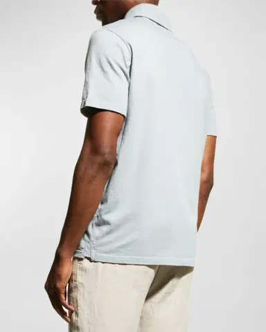 Vince Men's Garment-Dyed Polo Shirt | Thumbnail 3