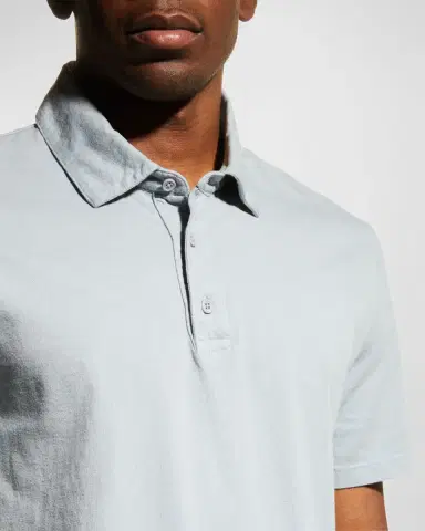 Vince Men's Garment-Dyed Polo Shirt | Thumbnail 5