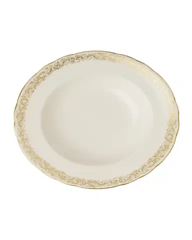 Royal Crown Derby Aves Gold Narrow Rim Soup Bowl | Thumbnail 2
