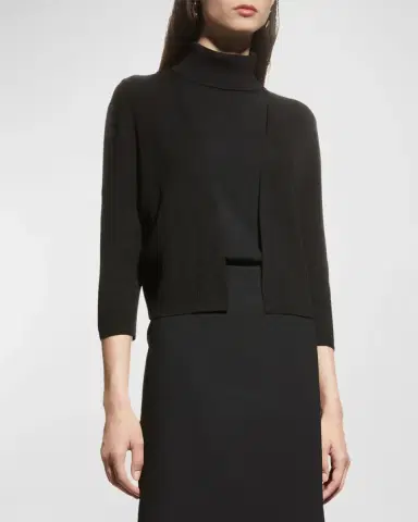 Lafayette 148 New York Cropped Open-Front Cardigan | Thumbnail 2 Lafayette 148 New York Cropped Open-Front Cardigan | Thumbnail 2