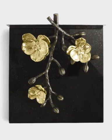 Michael Aram Gold Orchid Dinner Napkin Holder | Thumbnail 2