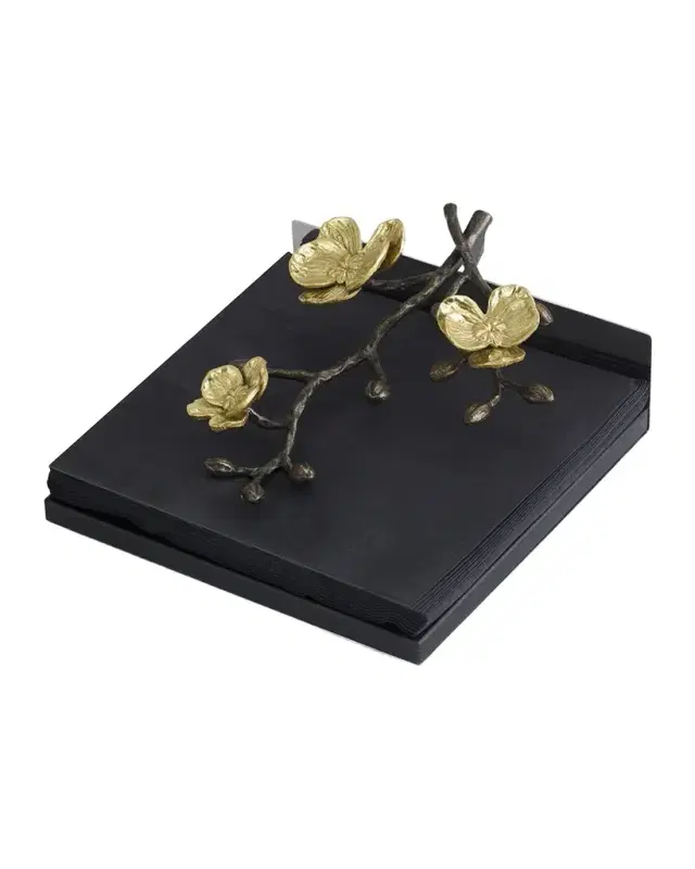 Michael Aram Gold Orchid Dinner Napkin Holder