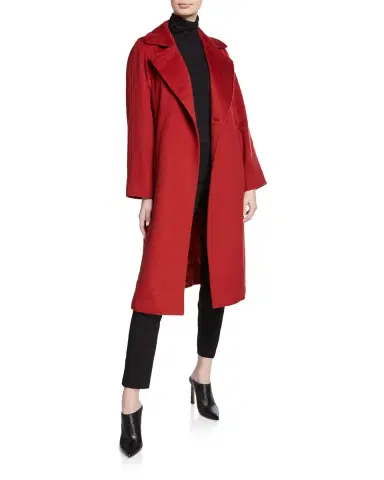 Max Mara Manuela Camel Hair Belted Wrap Coat | Thumbnail 2 Max Mara Manuela Camel Hair Belted Wrap Coat | Thumbnail 2