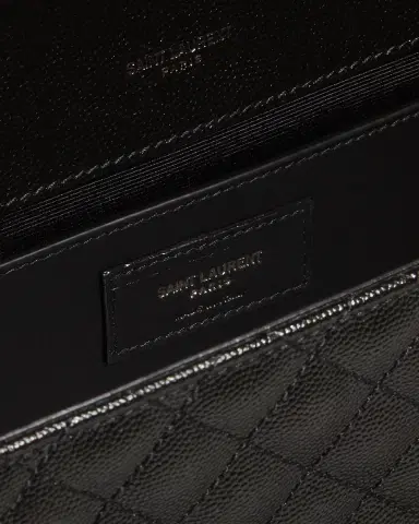 Saint Laurent Envelope Triquilt Medium YSL Shoulder Bag in Grained Leather | Thumbnail 3 Saint Laurent Envelope Triquilt Medium YSL Shoulder Bag in Grained Leather | Thumbnail 3