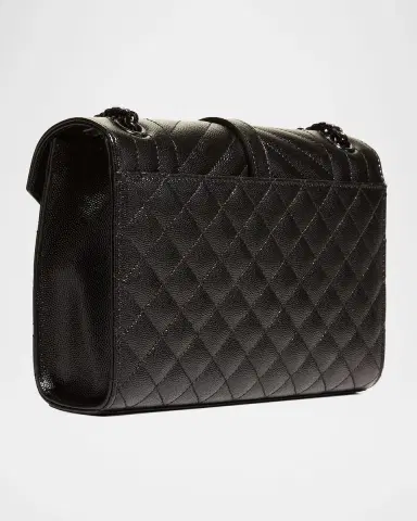 Saint Laurent Envelope Triquilt Medium YSL Shoulder Bag in Grained Leather | Thumbnail 4 Saint Laurent Envelope Triquilt Medium YSL Shoulder Bag in Grained Leather | Thumbnail 4