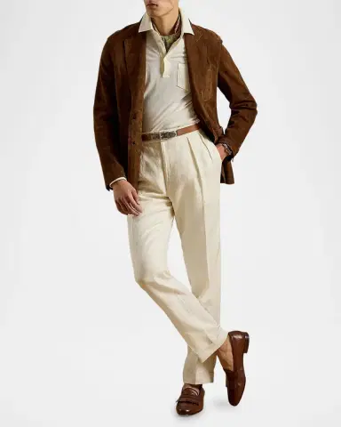 Ralph Lauren Purple Label Gregory Hand-Tailored Wool Trouser | Thumbnail 2