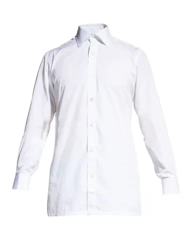 Charvet Men's Basic Solid Point-Collar Dress Shirt with French Cuffs | Thumbnail 1 Charvet Men's Basic Solid Point-Collar Dress Shirt with French Cuffs | Thumbnail 1